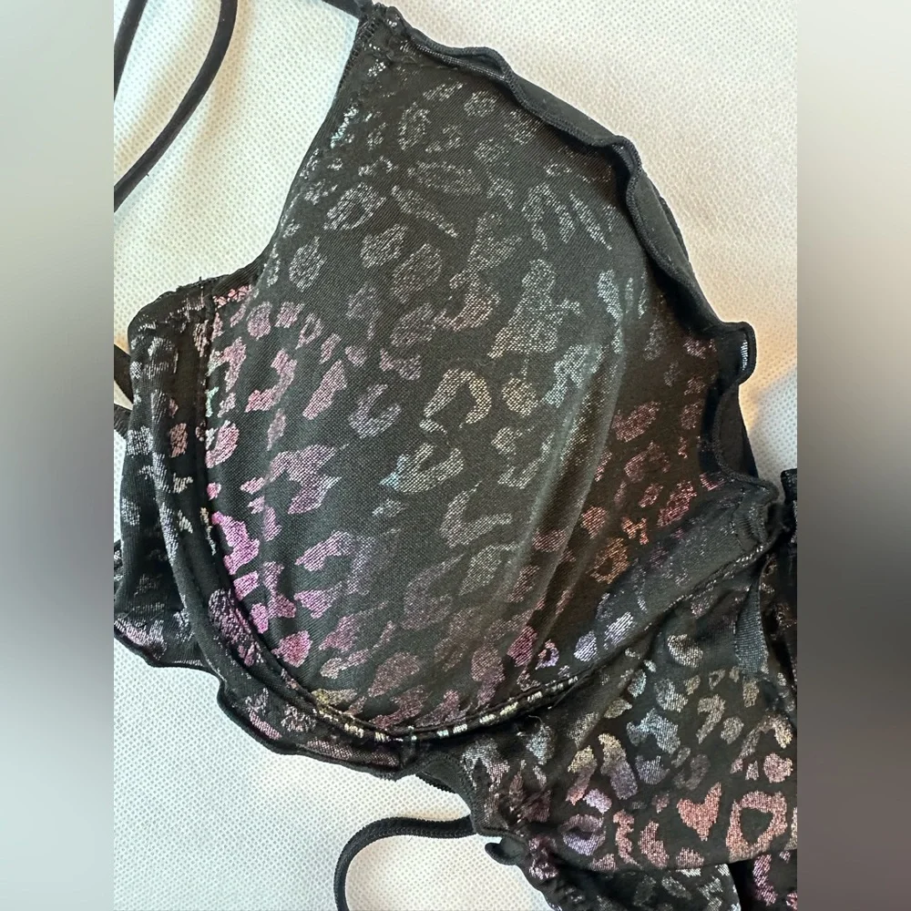 Vanilla Intimates‎ Shimmer Leopard Cutout Teddy Bodysuit – Size L